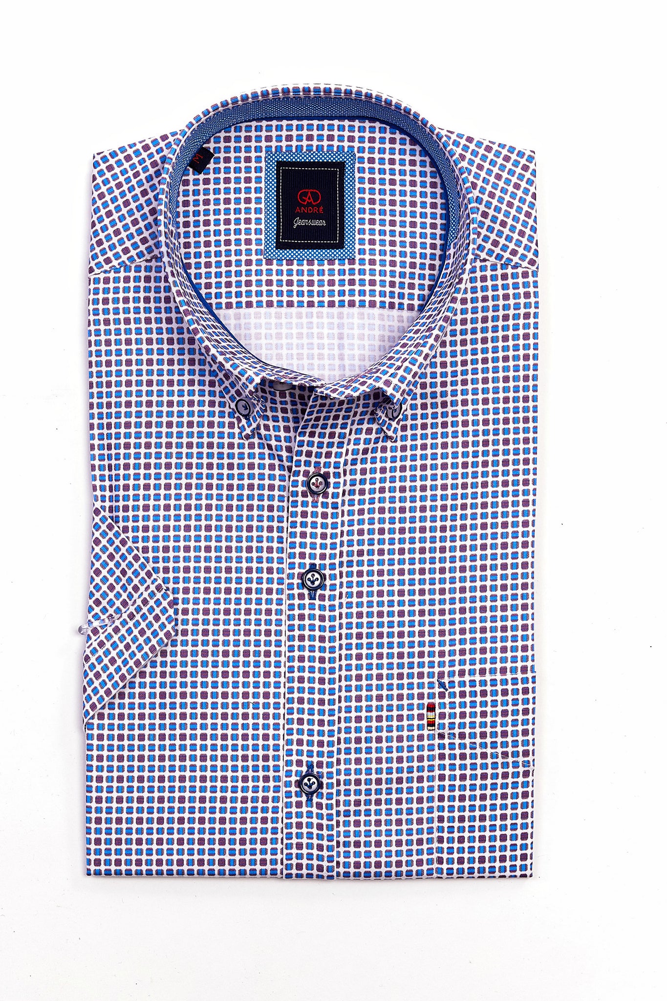 Andre - Essen Grape Short Sleeve Shirt