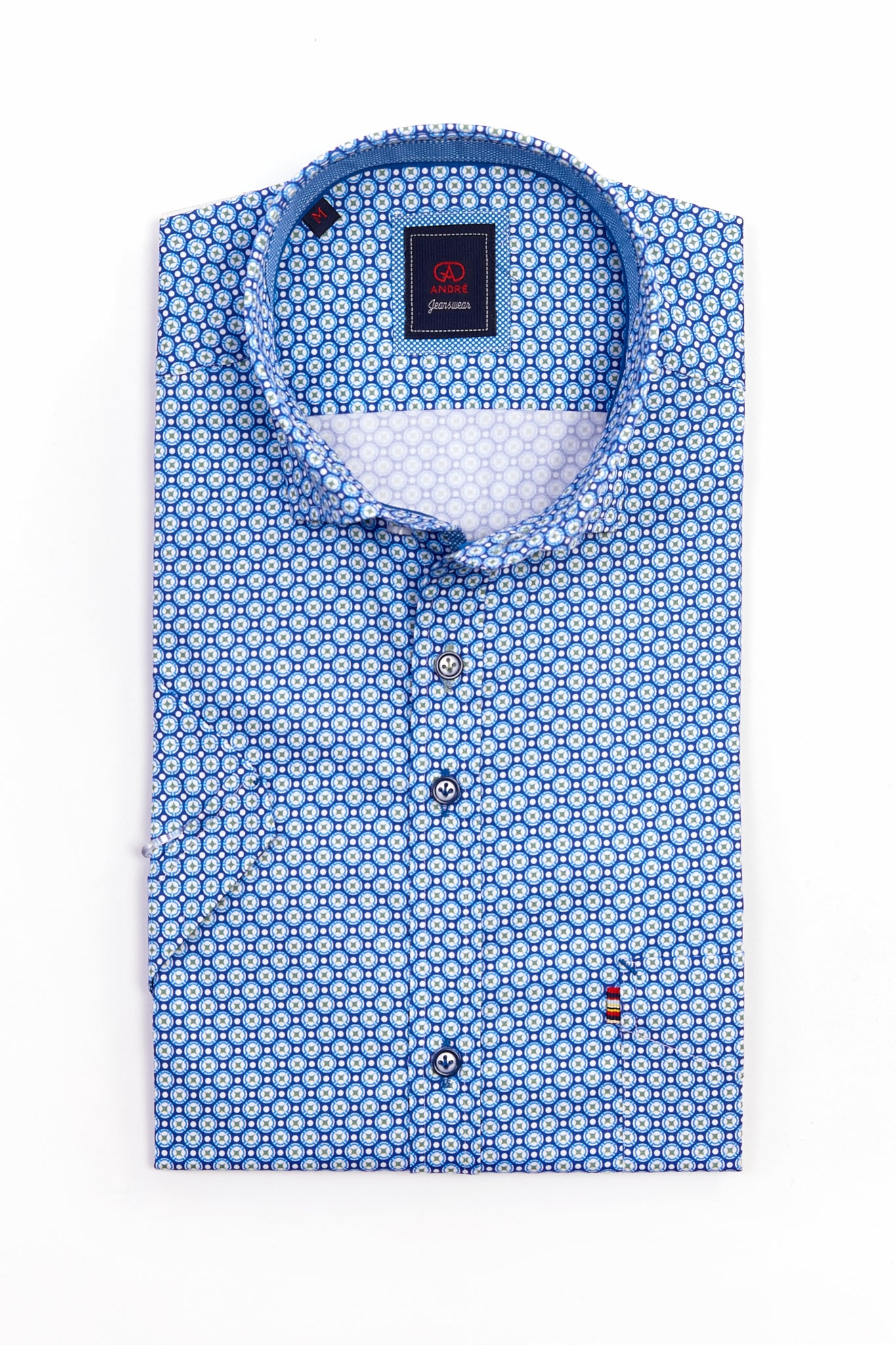 Andre - Hamburg Sage Short Sleeve Shirt