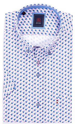 Andre - Synge Pink Short Sleeve Shirt