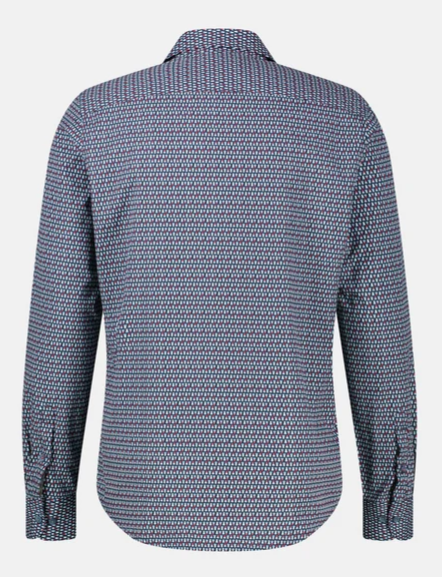 LERROS - MUTED RED LONG SLEEVE SHIRT - 2681070-345.