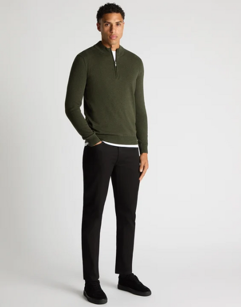 REMUS  UOMO - QUARTER ZIP -  58601 - 36 - Olive