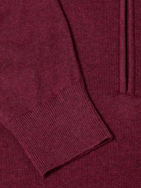 REMUS  UOMO - QUARTER ZIP -  58601 - 67 - Burgundy