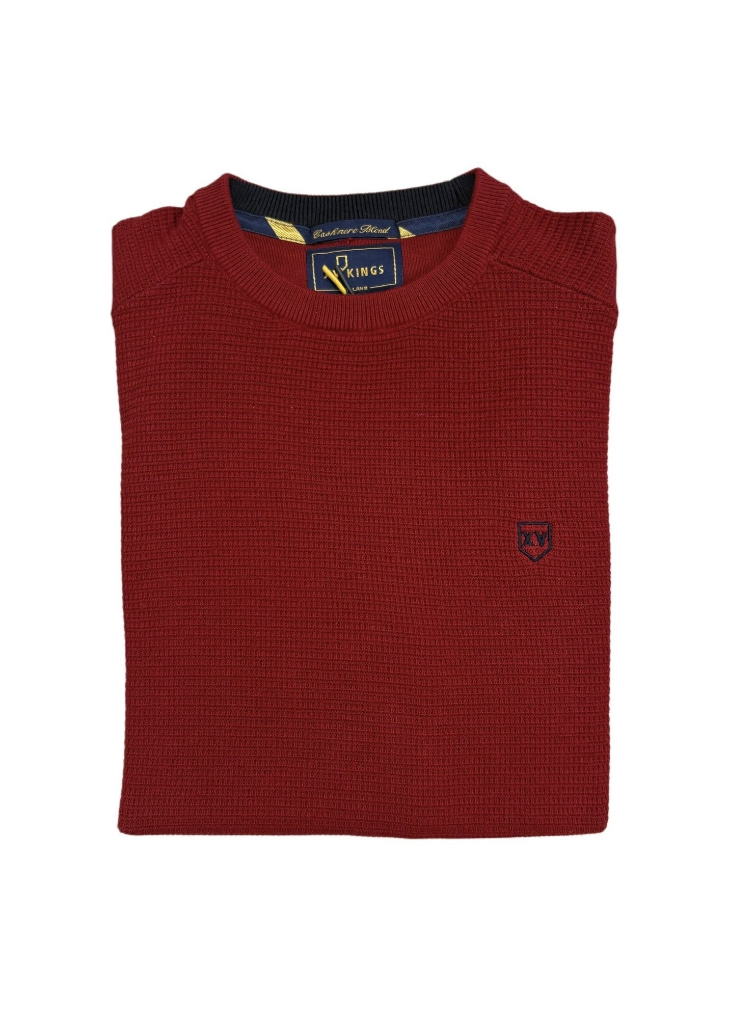 Tommy Bowe - XV Kings Orkney Merlot Crewneck Knitwear