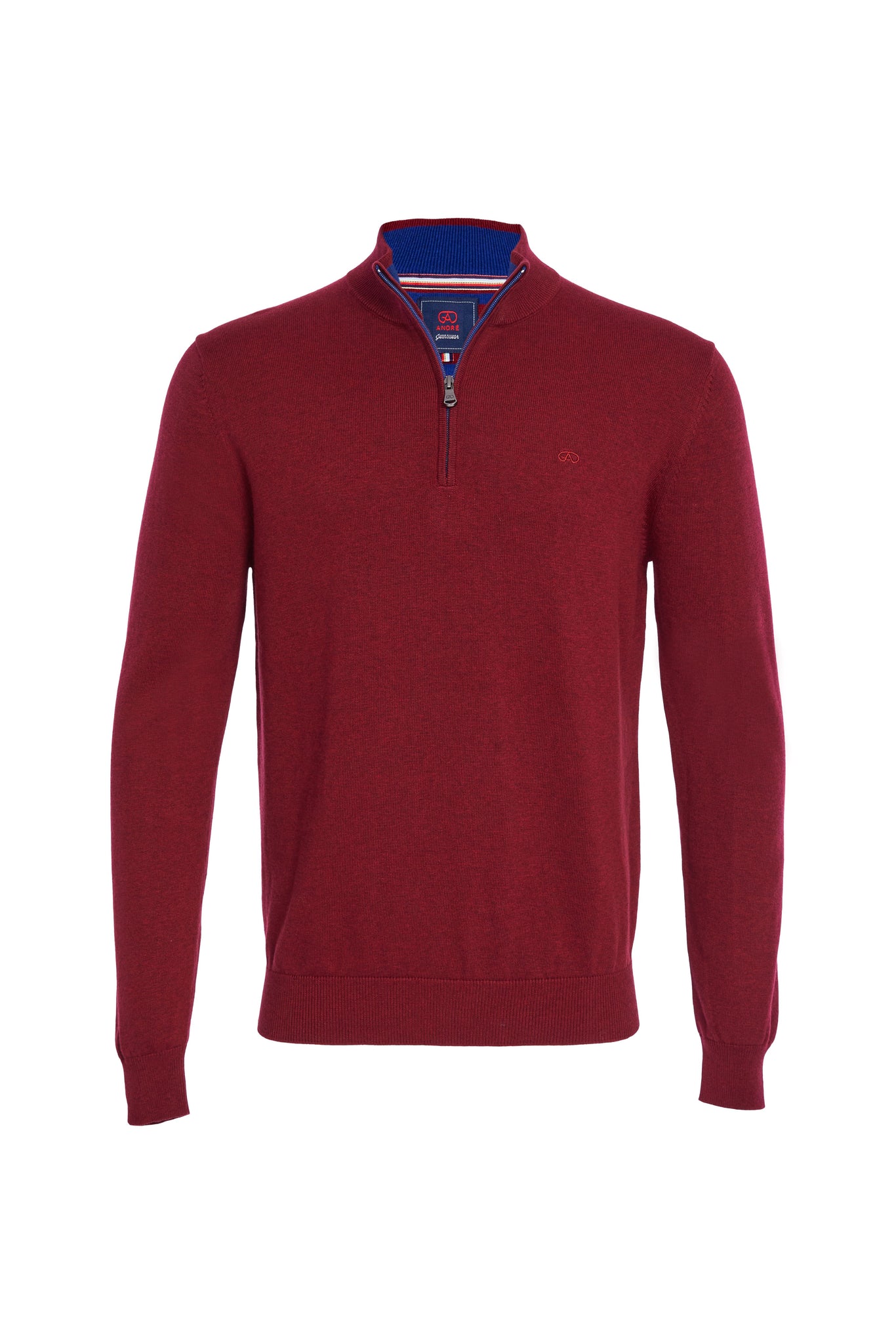 Andre - Tory Berry Quarter Zip Knitwear