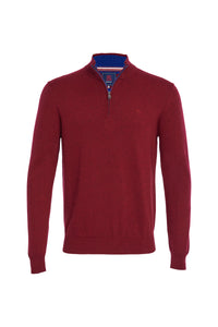 Andre - Tory Berry Quarter Zip Knitwear