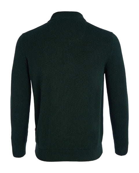 Andre Quarter Zip Knit- Tory - Forest