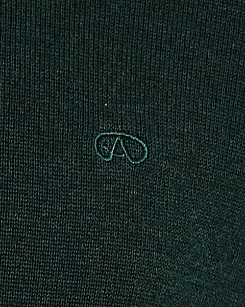 Andre Quarter Zip Knit- Tory - Forest
