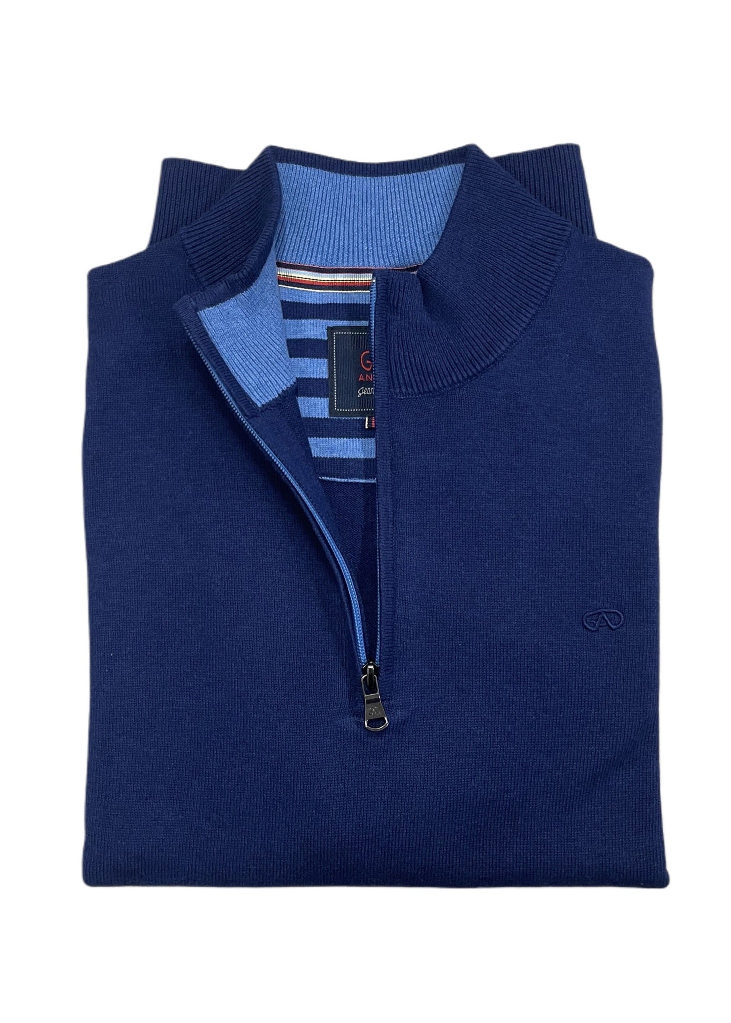 Andre - Tory Ink  Quarter Zip Knitwear