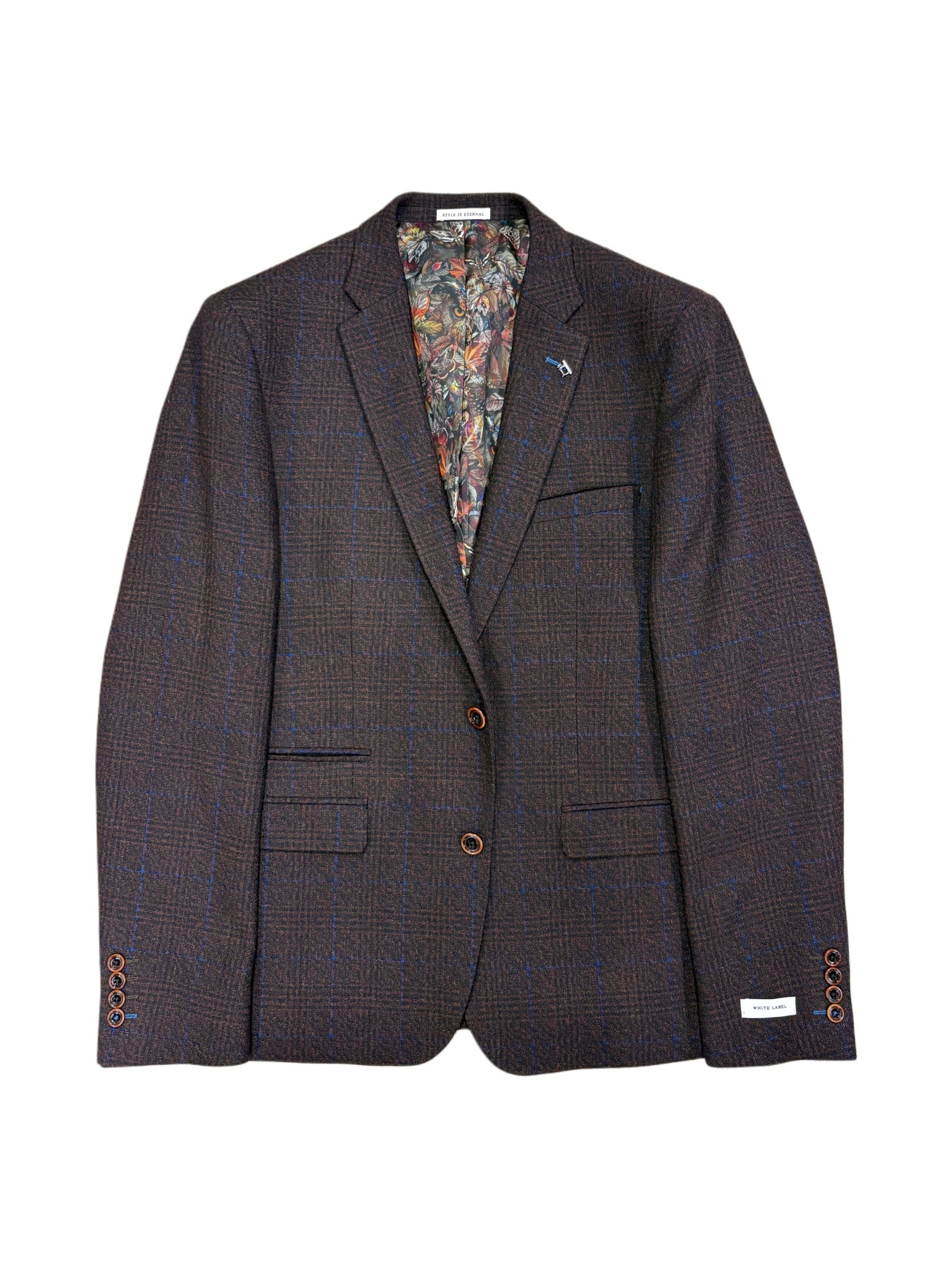 White Label - Burgundy Check Sports Jacket 85044