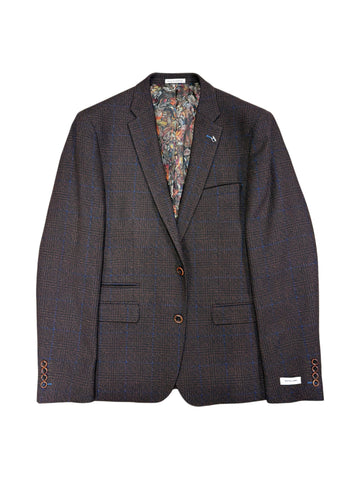 White Label - Burgundy Check Sports Jacket 85044