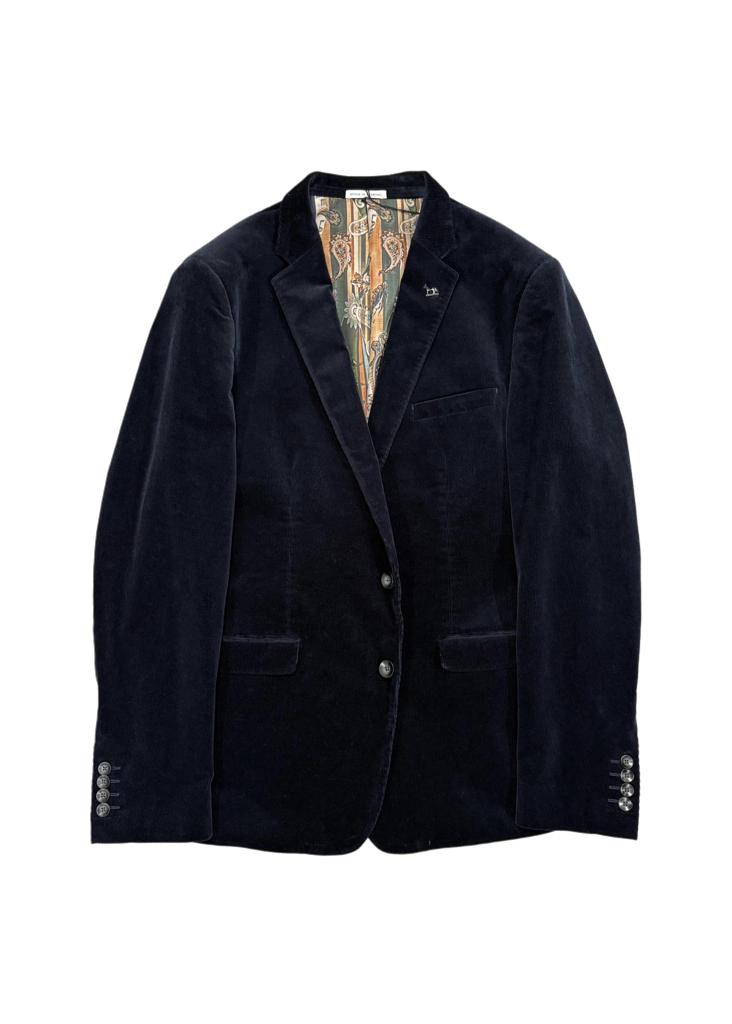 White Label - Navy Cord Sports Jacket 85072