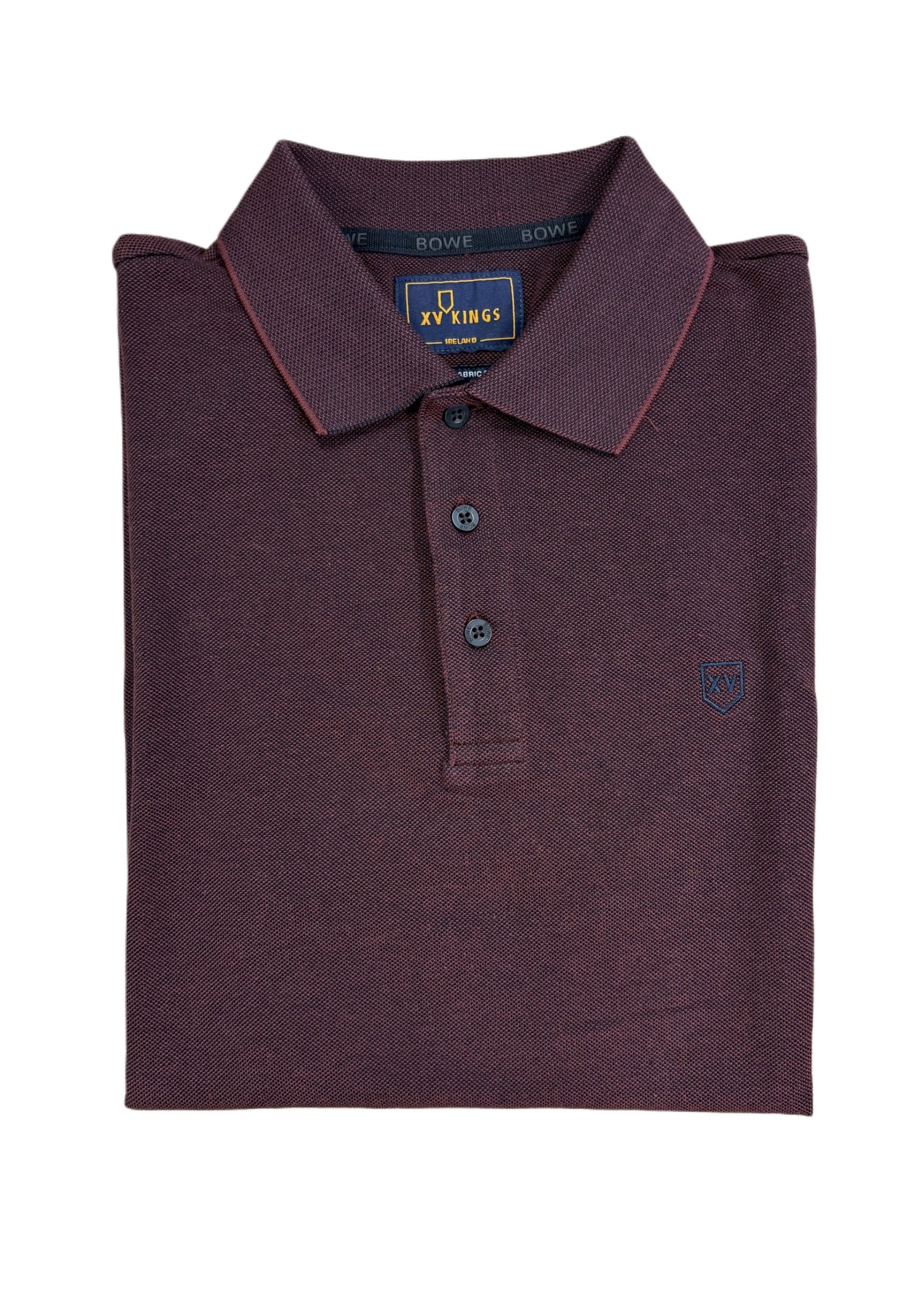 Tommy Bowe - XV Kings Drovers Plum Dot Polo Shirt