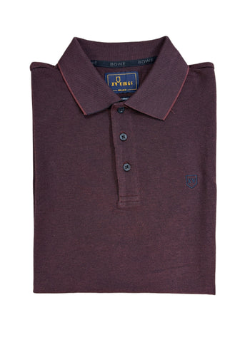 Tommy Bowe - XV Kings Drovers Plum Dot Polo Shirt