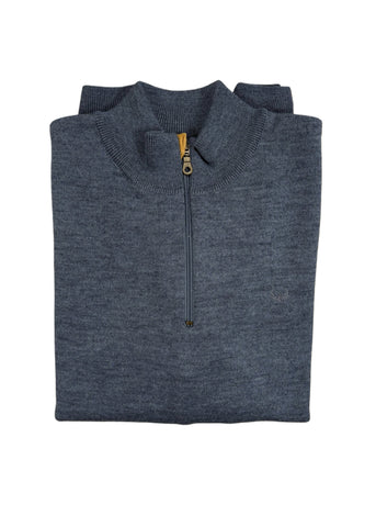 Zazzi - Azure Quarter Zip Knitwear 9395