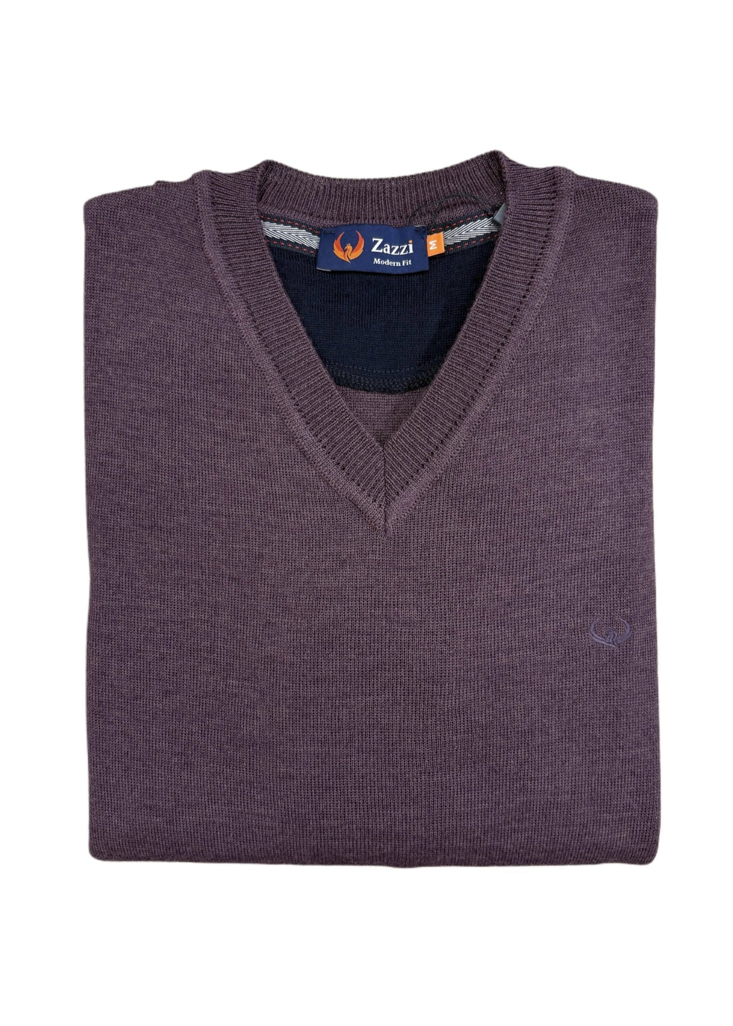 Zazzi - Thistle V Neck Cotton Knitwear 8874
