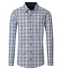 Casa Moda - Blue Oxford Check Shirt 454484700 100