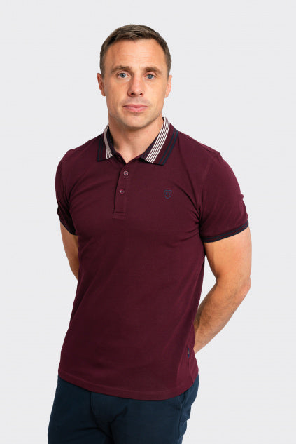 Tommy Bowe - XV Kings Balmain Plum Mix Polo Shirt