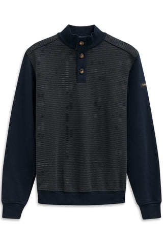 Bugatti - Brown Quarter Button Up Sweatshirt 85062D 90