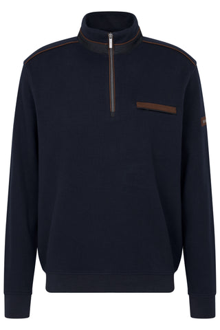 Bugatti - Navy Blue Quarter Zip 8500 65050B 390