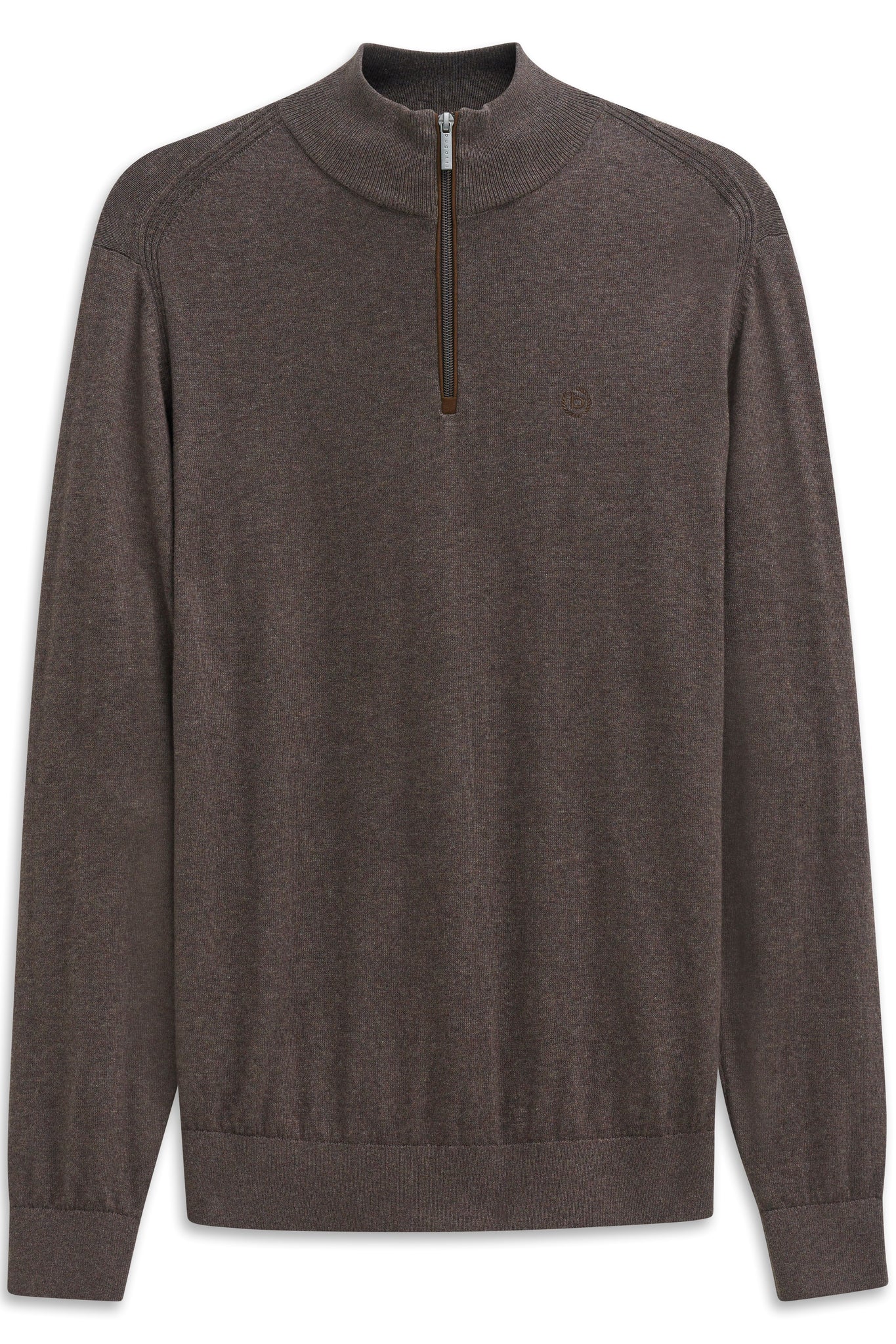 Bugatti - Brown Quarter Zip Knitwear 85520D 90
