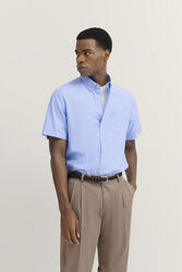 Bugatti Shirt - Light Blue Short Sleeve Shirt 9450 78330C 320