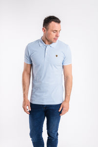 Tommy Bowe- Gordon Washed Blue Polo Shirt