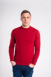 Tommy Bowe - XV Kings Lismore Firebrick Red Crewneck Knitwear