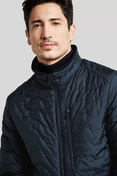 Bugatti - Navy Quilted Casual Jacket 41032 380