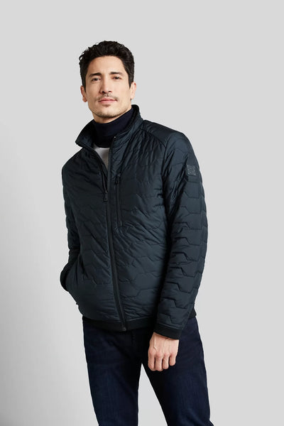 Bugatti - Navy Quilted Casual Jacket 41032 380