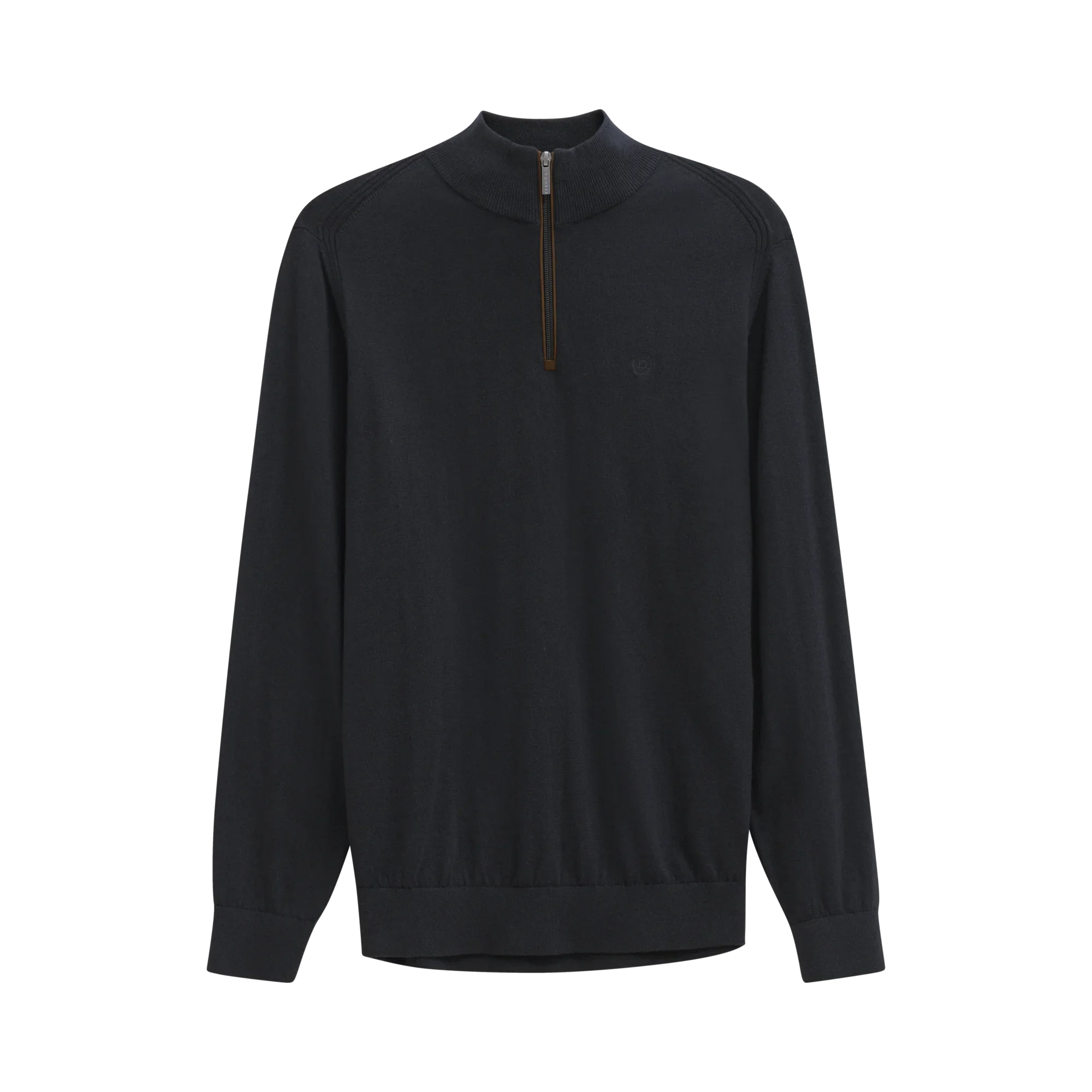 Bugatti - Navy Quarter Zip Knitwear 85520D 390