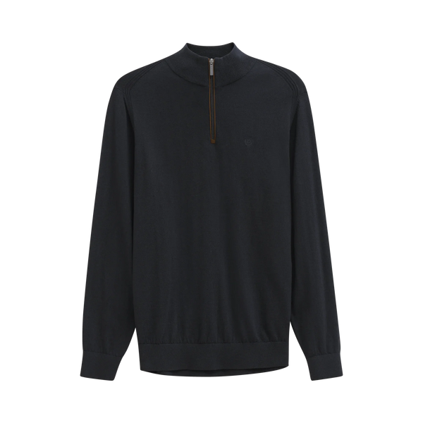 Bugatti - Navy Quarter Zip Knitwear 85520D 390