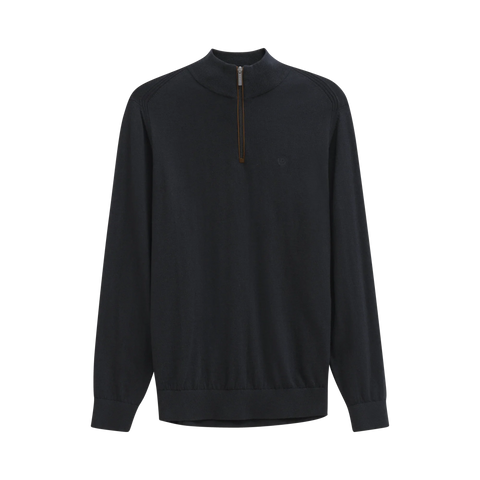 Bugatti - Navy Quarter Zip Knitwear 85520D 390