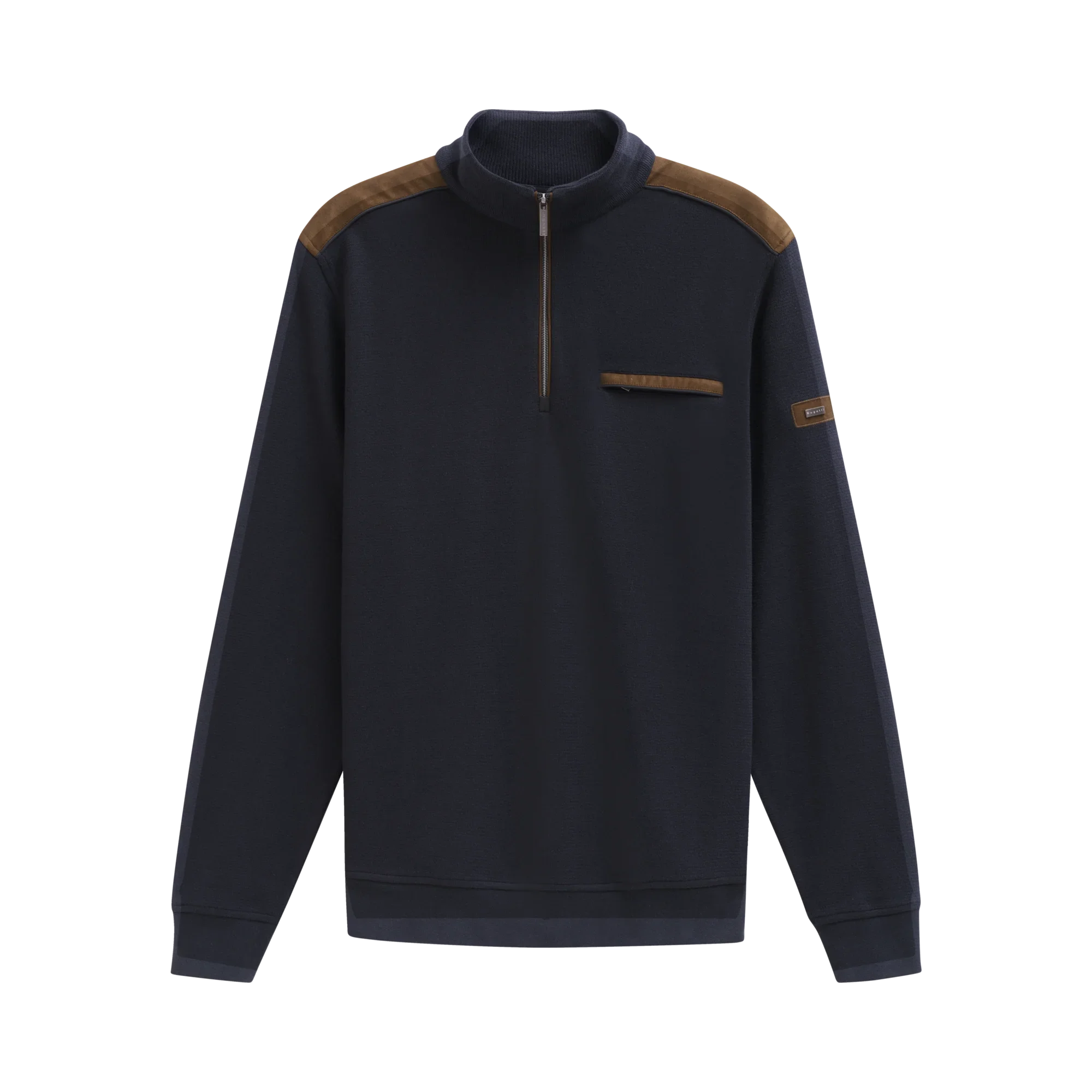 Bugatti - Navy Quarter Zip Sweatshirt 85050D 390