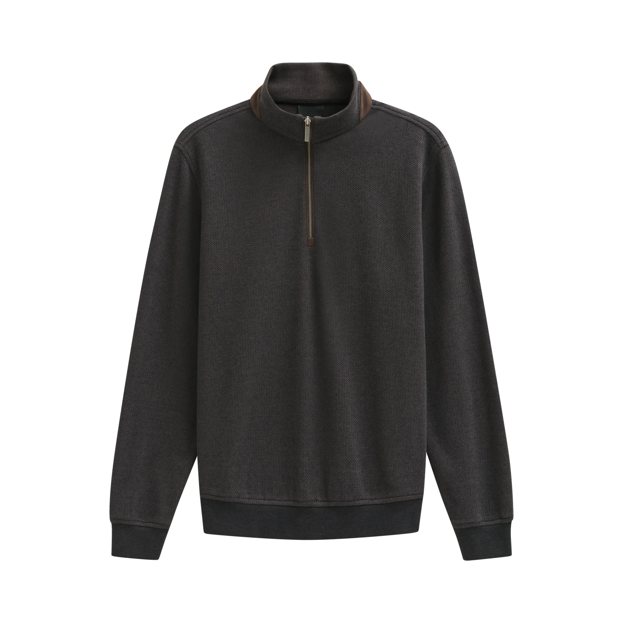 Bugatti - Brown Quarter Zip Sweatshirt 85055D 90