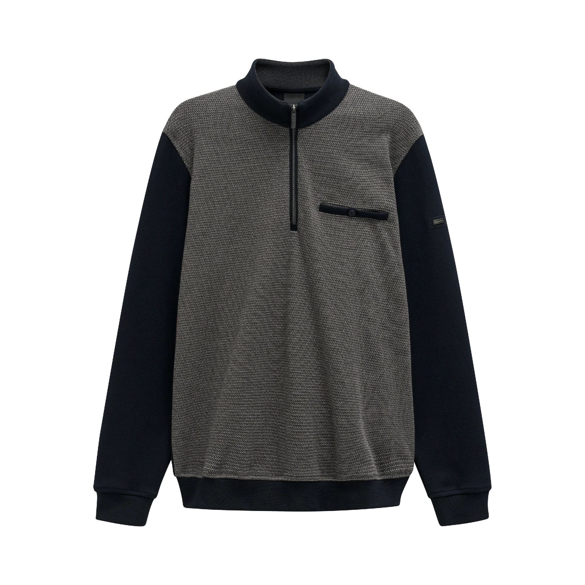 Bugatti - Navy Quarter Zip Sweatshirt 85058D 390