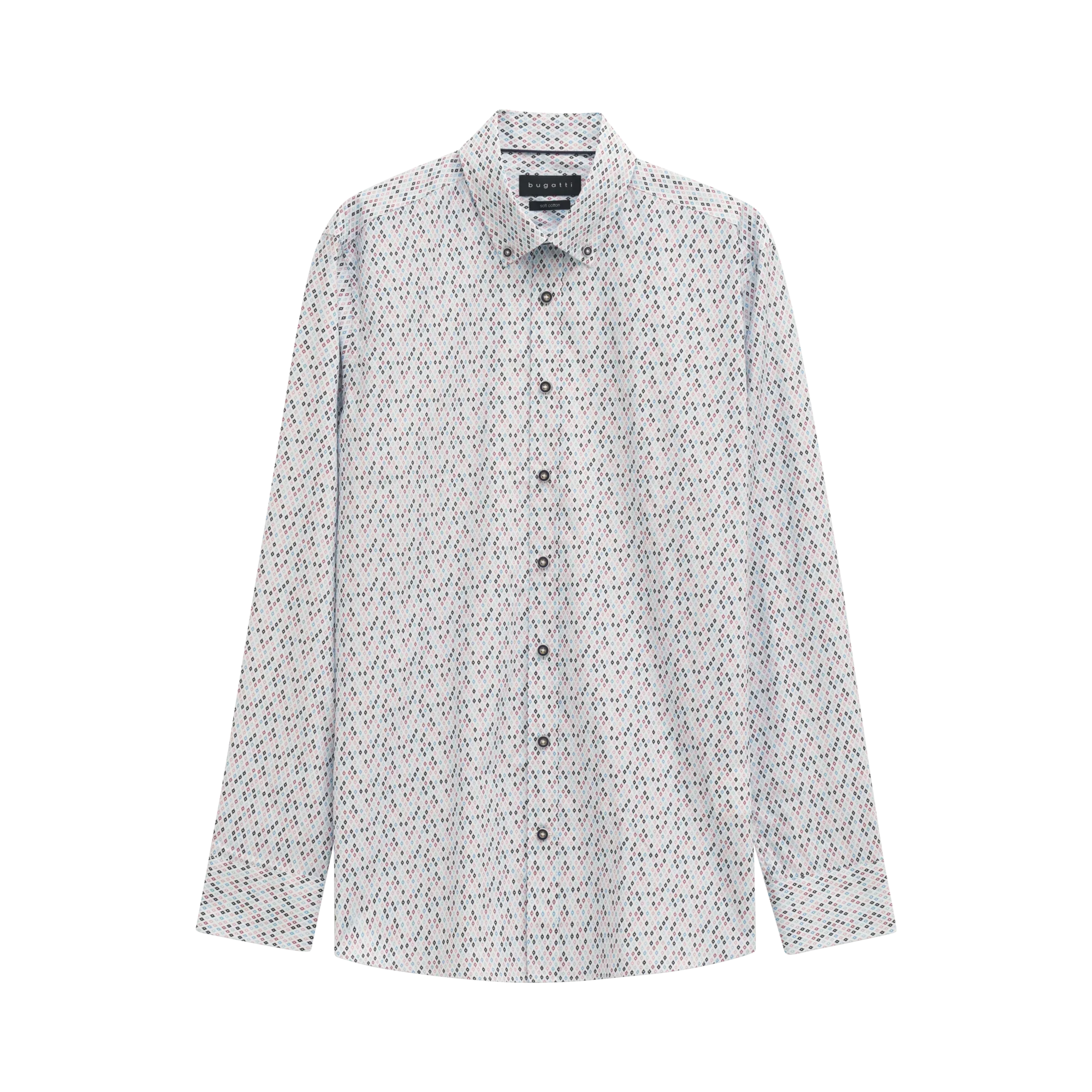 Bugatti Shirt - Blackberry Long Sleeve Shirt 88711D 770