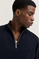 Bugatti - Navy Blue Quarter Zip 7500 75510C 390