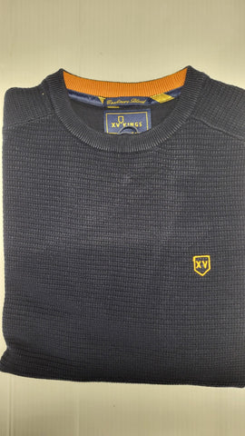 Tommy Bowe - XV Kings Okney Admiral Navy Crewneck Knitwear