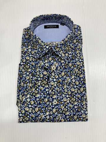 Pre End - Ancor Navy Short Sleeve Shirt 100355 7087