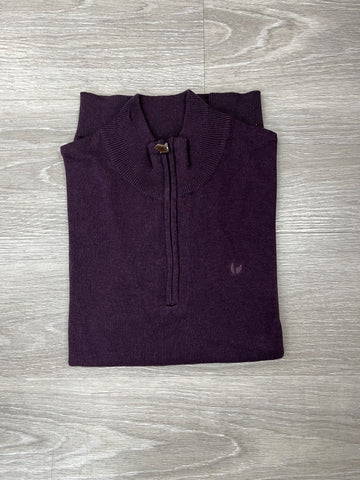 Pre End - Plum Mix Malcom Quarter Zip 100527 8513