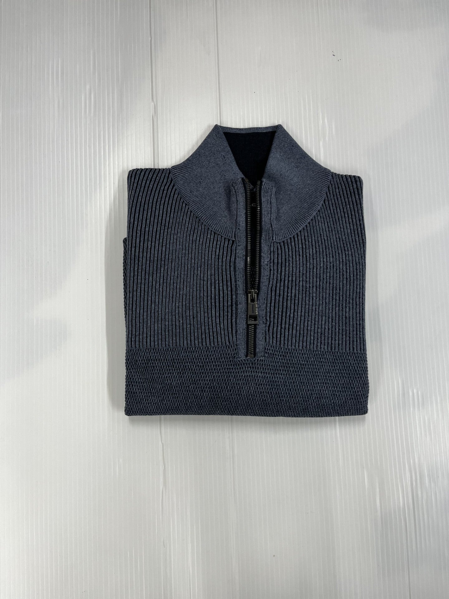 Casa Moda - Charcoal Grey Quarter Zip 454382900 741