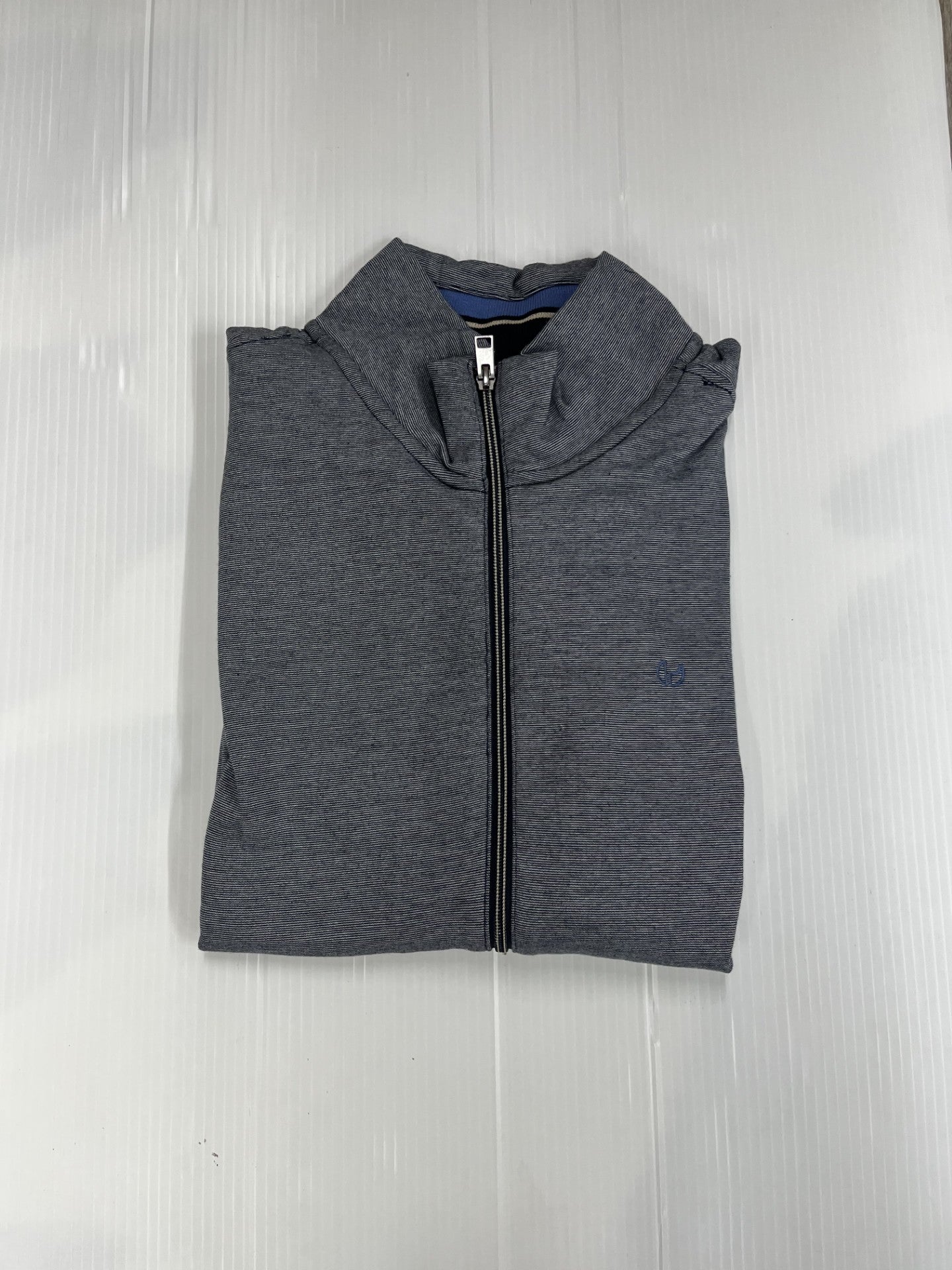 Pre End - Rai Dark Navy Zip Cardigan 100366 7050