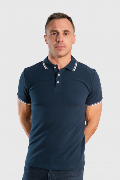 Tommy Bowe - XV Kings Woodville Deep Ocean Polo Shirt
