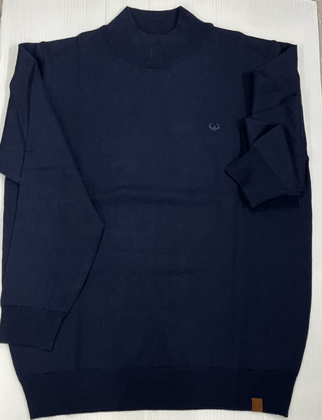 ZAZZI - NAVY - TURTLE NECK KNITWEAR - 01 - 9397.
