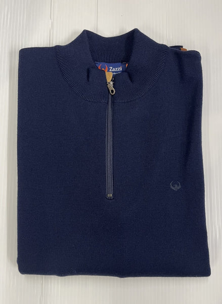 ZAZZI - NAVY - QUARTER ZIP -  01 - 9395.