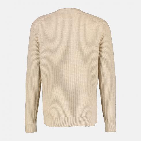 Lerros - Beige Fishermans Rib Cotton Crewneck Knitwear 2295023 125