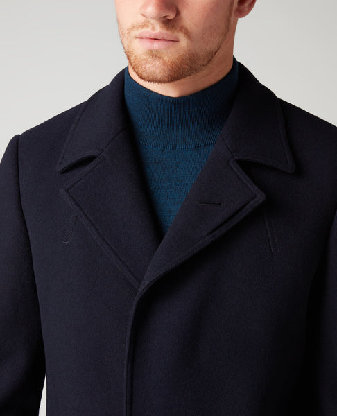 Remus Uomo - 90077-78 Navy Lohman Tailored Wool Rich Coat