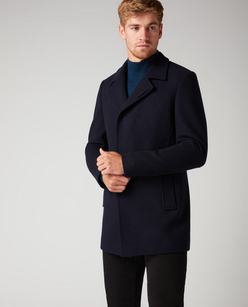 Remus Uomo - 90077-78 Navy Lohman Tailored Wool Rich Coat