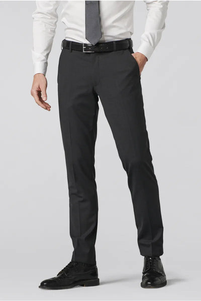 Meyer - Navy Wool Mix Stretch Waist Trousers 344 17