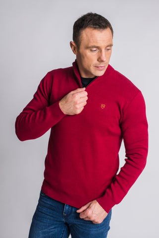 Tommy Bowe - XV Kings Unione Fired Mix Quarter Zip Knitwear